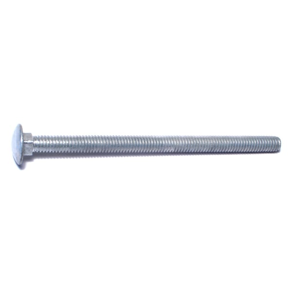 Midwest Fastener Carriage Bolt, Square Neck, 18 (Coarse), 5 in L, Steel, Hot Dipped Galvanized, 50 PK 05496 - main